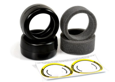 EXO2193  Exotek F1 1/10 Rubber Tires- Front V2 40X (YELLOW-FIRM)