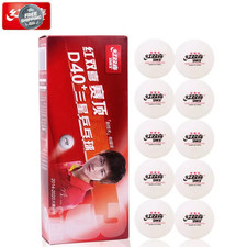 DHS D40 Table Tennis Balls 10 Pcs/Box 3 Star ABS ITTF Approved Ping Pong