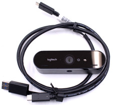 Logitech Brio 4K Ultra HD Pro 5x Digital Zoom USB-C Webcam w/ USB-C Cord