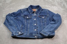Levis Denim Jacket Boys XL Blue Button Front Trucker Classic Pockets 29945-0014