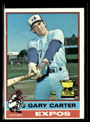 Gary Carter 1976 Topps #441 (w/Rookie Cup) Cond: VG-EX O/C