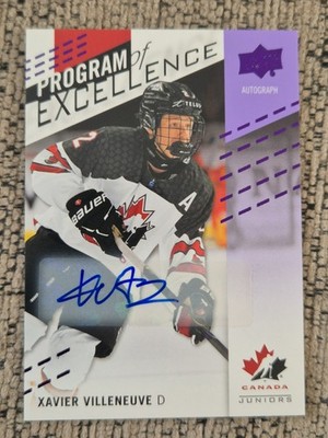 2025 Team Canada Juniors Xavier Villeneuve Program Of Excellence Auto
