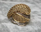 ANTIQUE BEAUTIFUL 18 CARATS SOLID GOLD RING WITH SMALL DIAMONDS!!!