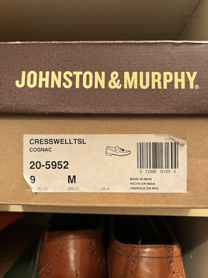 johnston murphy shoes 9 mens