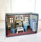 Antique 1920s KITCHEN Marx Tin Lithograph NEWLYWED Series Vintage Toy