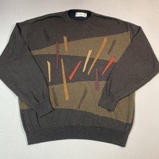 St. Croix Men's Vintage Sweater XL Multicolor Long Sleeve Pullover Grandpa USA