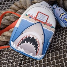 Universal Studios Park Exclusive 2026 Jaws Shark Loungefly Crossbody Bag NWT