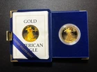 1986-W 1oz GOLD USA $50 PROOF AMERICAN EAGLE COIN BOX & COA First Year of Issue
