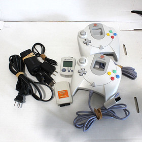 SEGA Dreamcast Console Bundle: 2 Controllers, VMU, MC, HDMI (NTSC-U, Tested!)