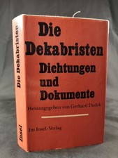 Die Dekabristen. Dichtungen und Dokumente. Dudek (Hrsg.), Gerhard: