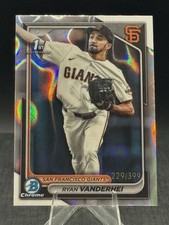 2024 Bowman Chrome Lava Refractor #BCP-15 Ryan Vanderhei 1st /399 Giants