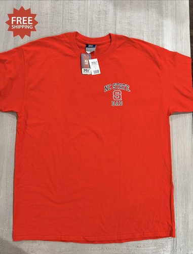 North Carolina “NC State Dad” Wolfpack Ash RED T Shirt - Size XL - NWT