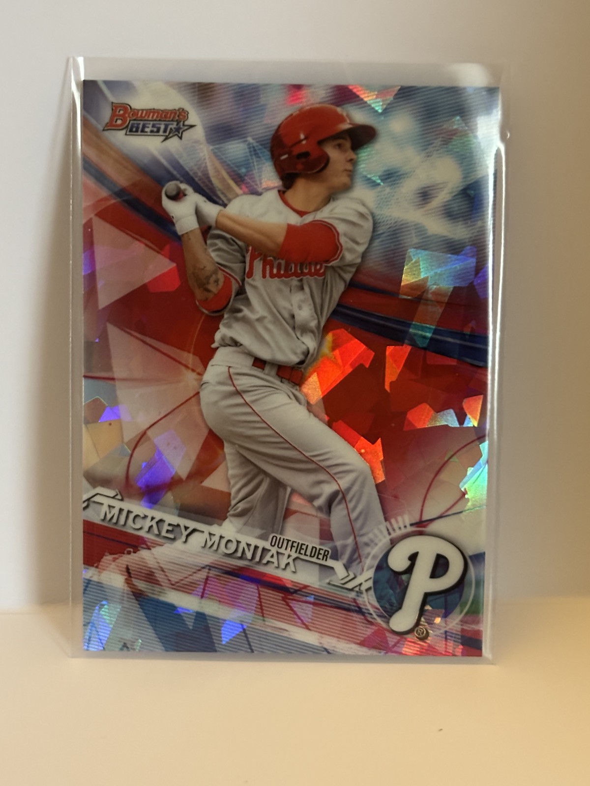 2017 Bowman's Best - Top Prospects Mickey Moniak #TP-3 Atomic Refractor (RC)