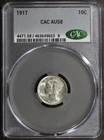 1917 (AU58 CAC) Mercury Dime 10C CACG
