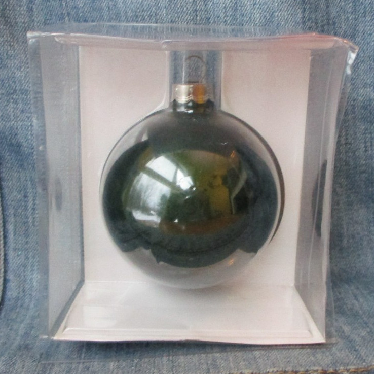 SNOWFLAKE NEW YORK JETS Vintage GLASS Christmas Tree Ornament Topperscot NFL BX