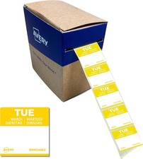 AVERY Formularz celowy Odłączalne etykiety na żywność Wtorek (żółte 25 x 25 mm 