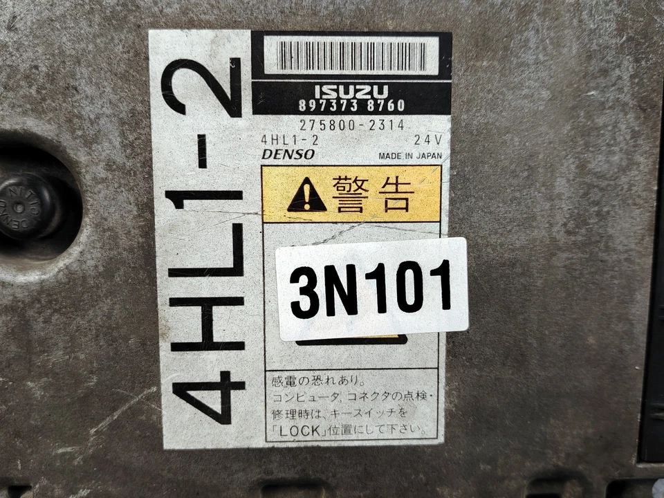 ISUZU ELF NKR NPR 2004 4HL1-2 4.8 24V ECD ENGINE CONTROL UNIT ECU 8973738760 - Image 3 of 4