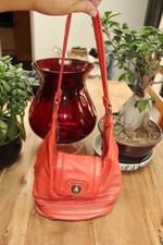BORSA VINTAGE MARC BY MARC JACOBS PELLE CORALLO BOHO MEDIA A MANO