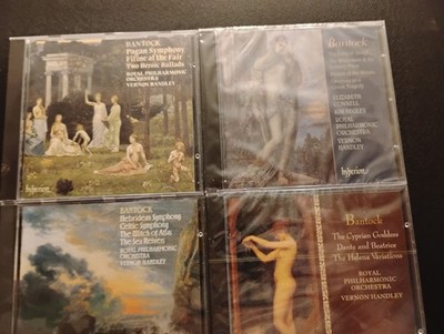 Lot of 4 Bantock classical CDs, Hyperion, RPO, Vernon Handley