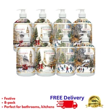 8-Pack Holiday Hand Soap 21.5 oz Home + Body Balsam Orange Vanilla Winter Berry