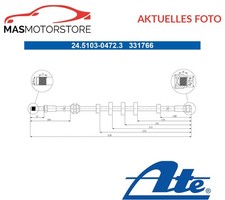 BREMSSCHLAUCH BREMSLEITUNG VORNE ATE 245103-04723 P FÜR AUDI A5,A4 B8,8K2,8K5
