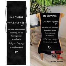 Reserved Memorial Wedding Chair Sign, In Loving Memory Black In Loving Memory6