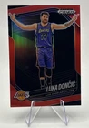 LUKA DONCIC 2024-25 PANINI PRIZM BLACK BASKETBALL #5 RED LAKERS /299