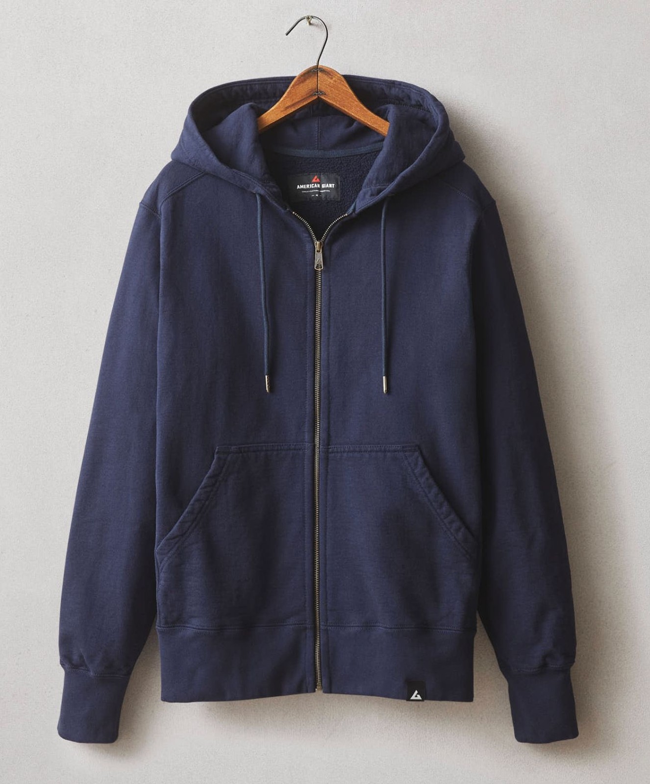 American Giant Hoodie Mens Medium Navy Blue Classic Full Zip Heavyweight USA NWT