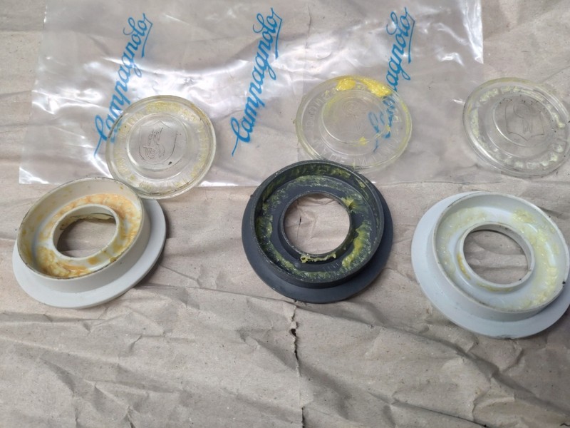 Set Of 3 Campagnolo headset bearing cases , new