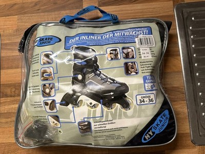 HY SKATE JUNIOR Inline Skates Größe 34-36 in OVP / Zugabe PROTECTIVE Equipment