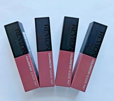 4 PK Revlon ColorStay Suede Ink Lipstick 012 POWER TRIP Matte Lightweight Sealed