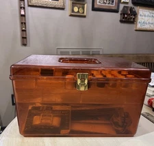 Vtg.Wilson Wil-Hold Sewing Box Filled with Various Notions Zippers Thread ect..