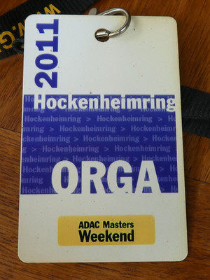 ADAC MASTERS WEEKEND Ticket ORGA  Karte 2011 Hockenheim Ring Schlüsselband