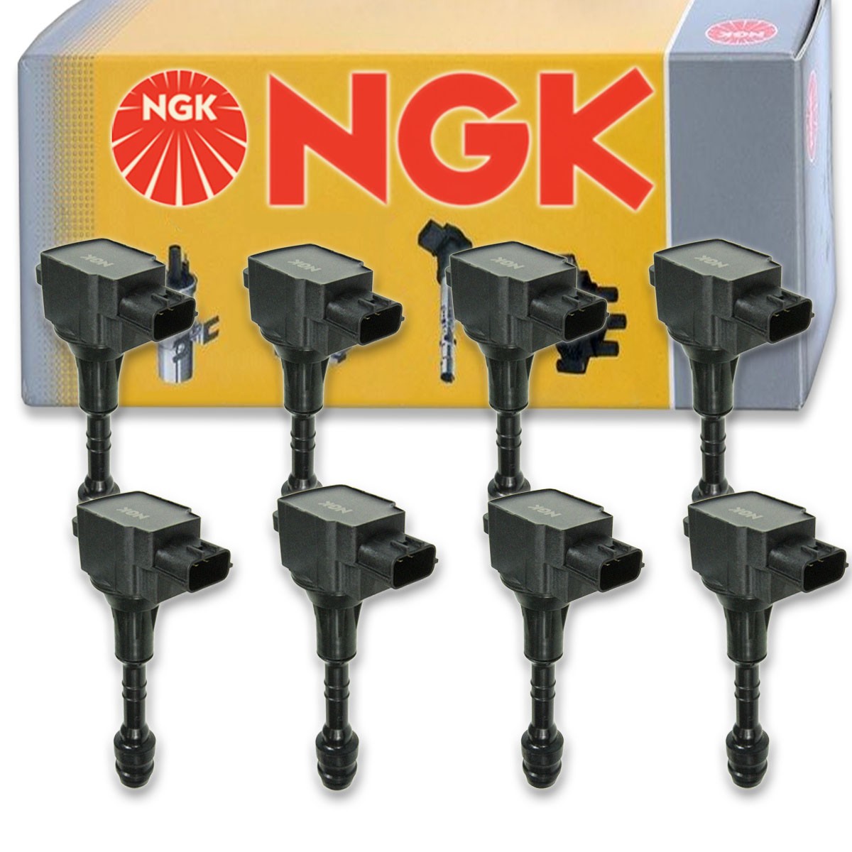 8 pc NGK 49011 U5007 Ignition Coils for UF568 UF482 UF-568 UF-482 IGC0009 yw