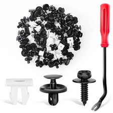 GOOACC 101Pcs Engine Under 100Pcs Clips + Remover, + Remover 