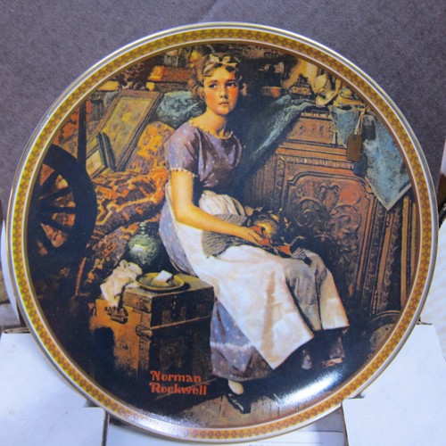 Knowles Norman Rockwell Collector Plates Collection (10 Plates) B2 - Picture 2 of 11
