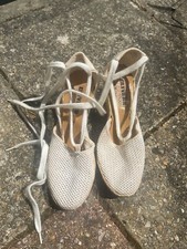 Olivers Shoes True Vintage White Espadrilles Wedges U.K. 5 (circa 1970s)