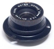 Carl Meyer Moviar 25mm f/2.3 Vintage Lens with Mount Ring