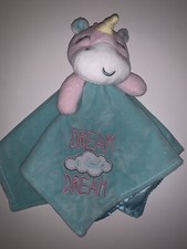 Baby Starters Green Unicorn Lovey Dream a Little Dream Security Blanket  TT 