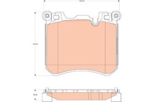 TRW Front Brake Pads GDB1826 fits Rolls-royce Ghost RR4 V12