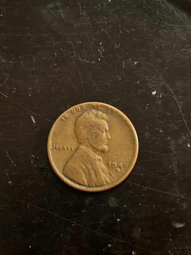 1949 D Lincoln Wheat Penny Coin Mint Error Weak Obverse/Off Center Rev