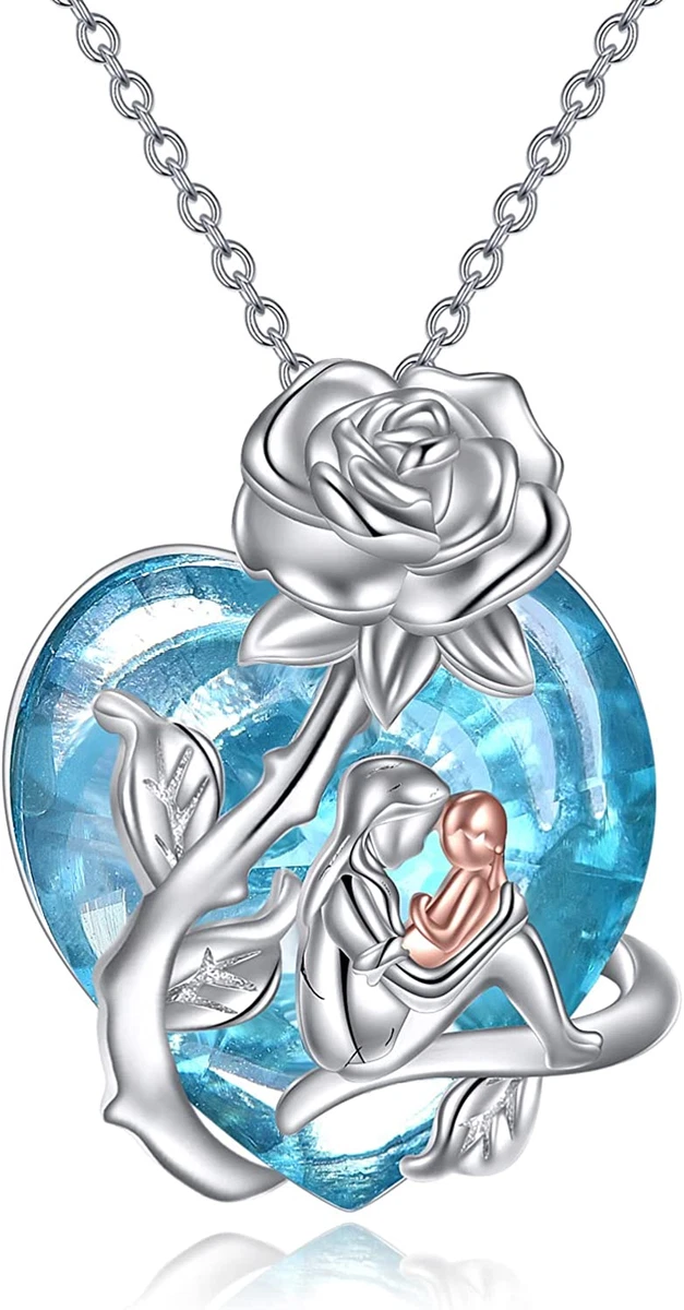 Mother daughter circle necklace deals