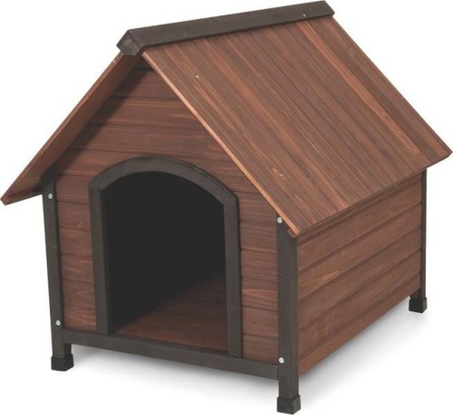 NEW DOCKOCIL 25038 RUFF-HAUZ 50-90 LB DOG  DOG HOUSE WOODEN PEAK ROOF 3718517 - Picture 1 of 1