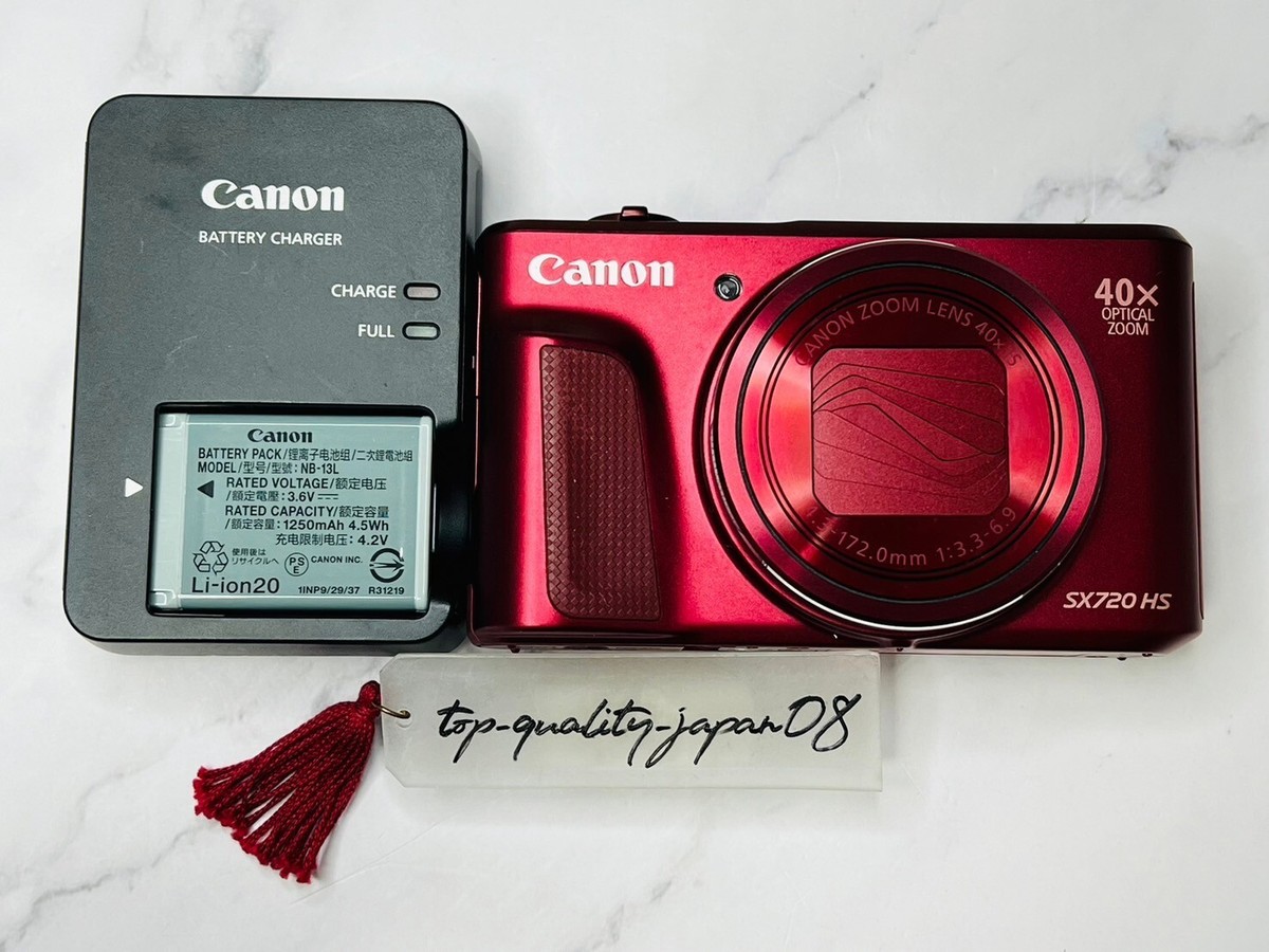 Digital Camera Canon PowerShot SX720 HS Red 20.3MP 40x Wi-Fi Digital Camera Canon PowerShot SX720 HS Red 20.3MP 40x Wi-Fi