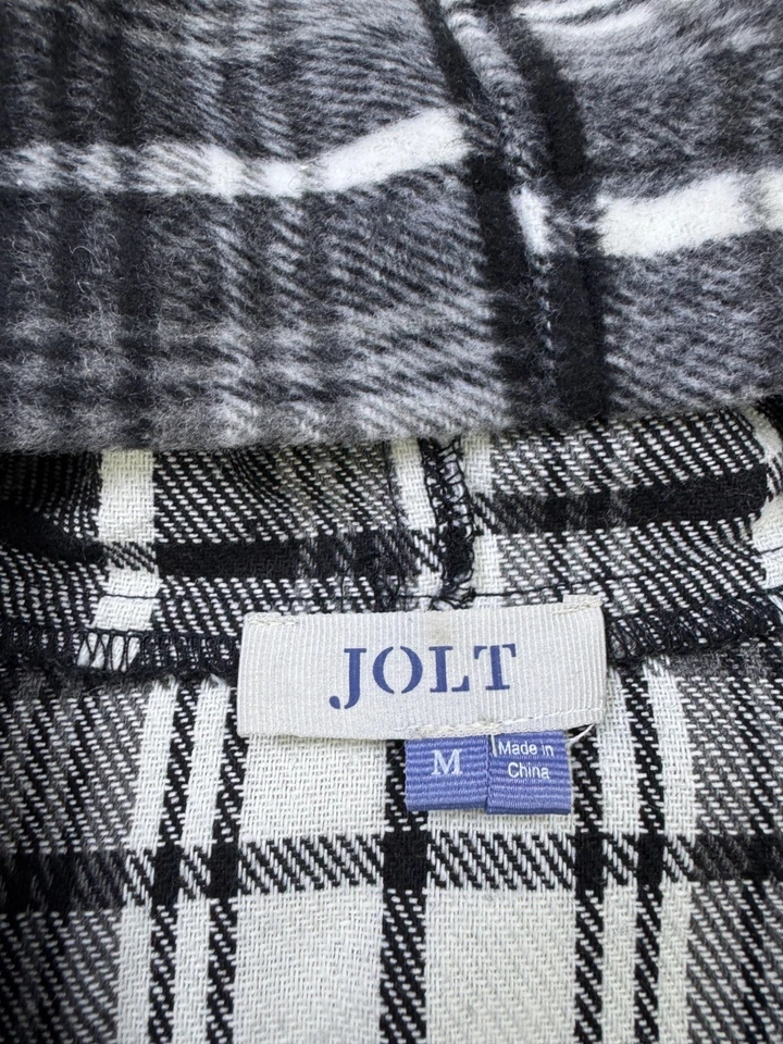 Chaqueta Jolt Mujer Gris Medio Ventana Cuadros Cascada Drapeada Cárdigan con Capucha Foto 3 de 4