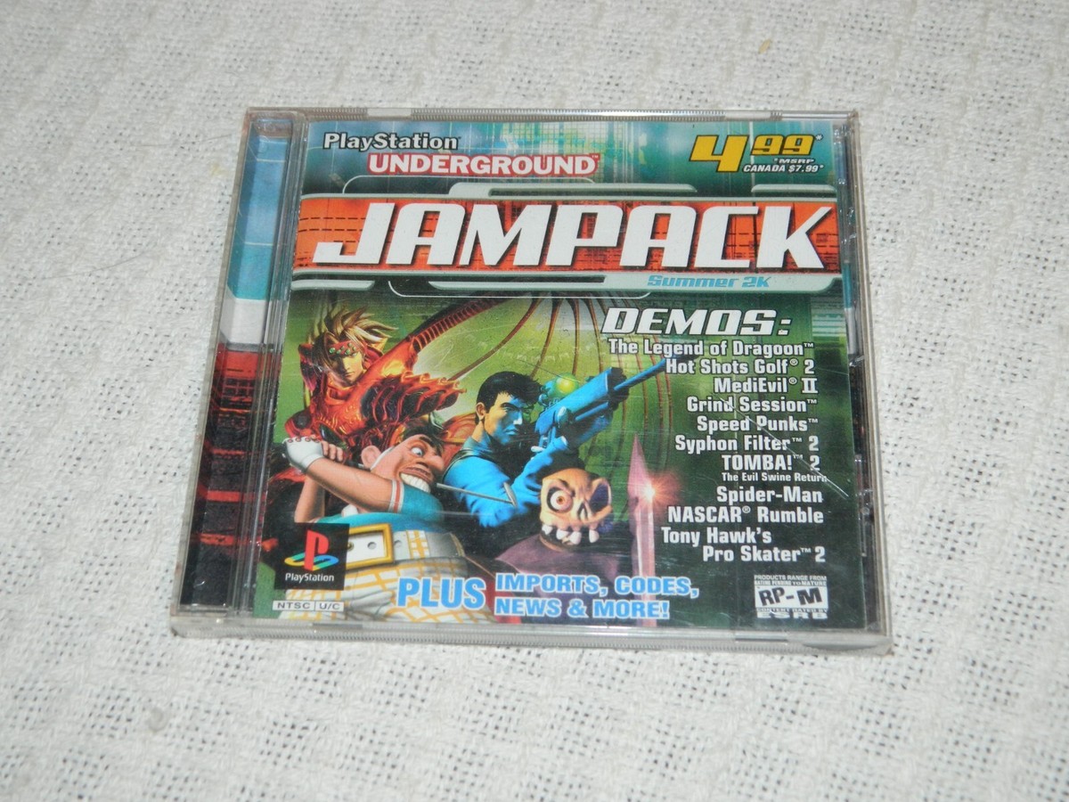 Sony Playstation 1 PS1 Underground Jampack Summer 2000 Demo