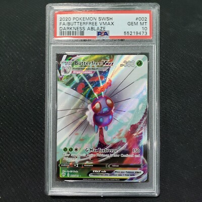 2020 Pokemon: BUTTERFREE VMAX 002/189 - [Darkness Ablaze] - Gem