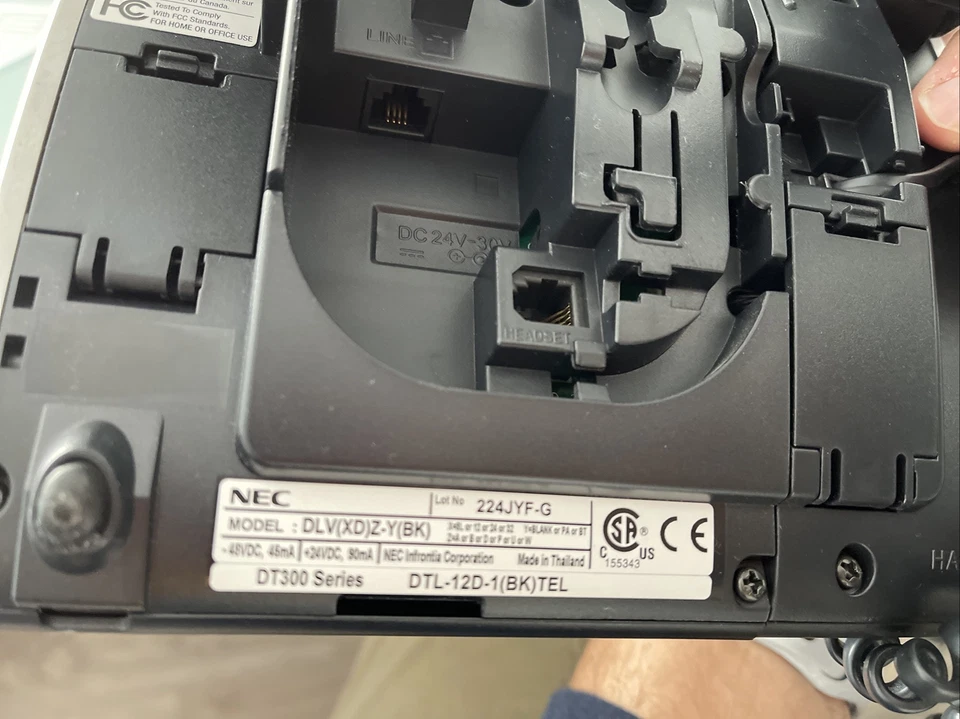 NEC DT300 Series Phone  DLV(XD)Z-Y(BK)  Corded Business Telephone Multi Line - Image 2 of 3