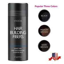 VIKADA Hair Fibers Hair Thickening Fibers Keratin Powder Hair Building 27.5g