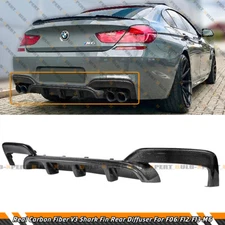 Carbon Fiber Rear Bumper Diffuser For 12-18 BMW F06 F12 F13 M6 640i 650i M Sport